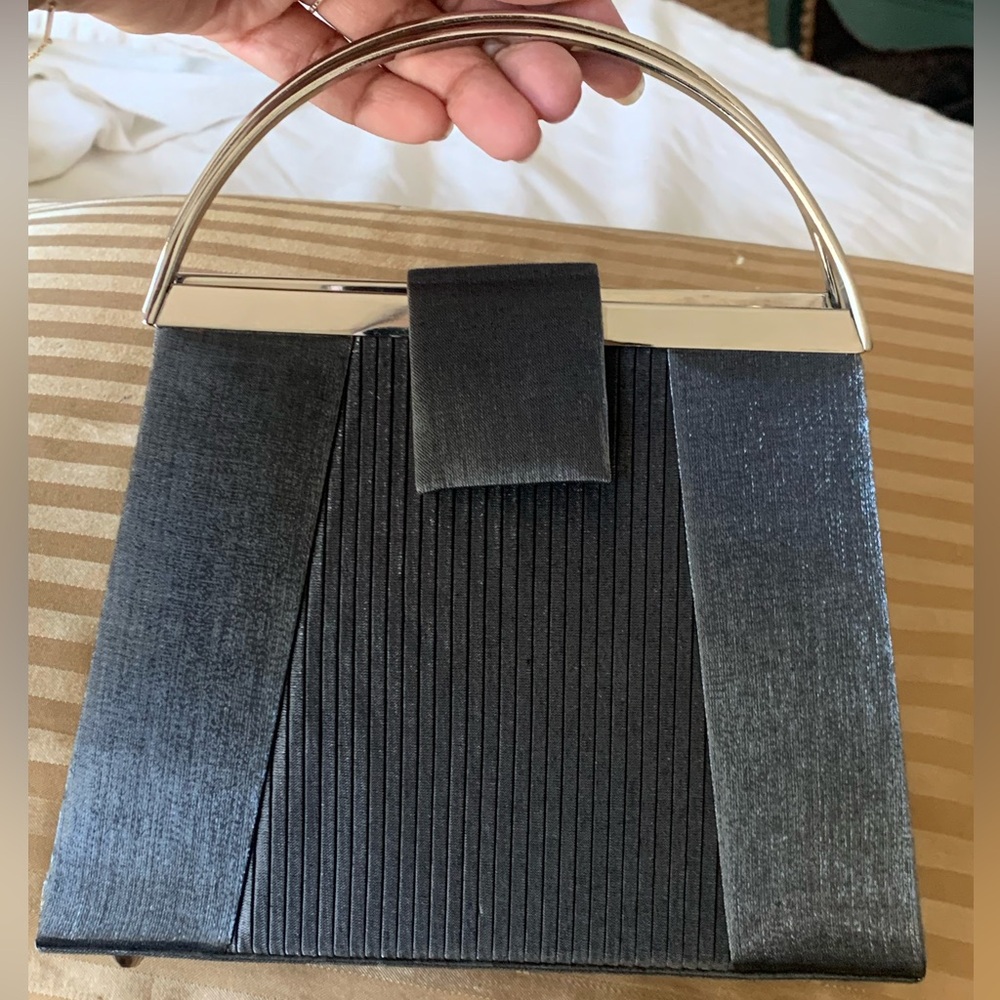 Picard Metallic Satin Clutch/Shoulder/Crossbody Bag
